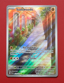 Pokemon TCG Sudowoodo 219/193 Sv02: Paldea Evolved Illustration Rare Card NM - Image 1