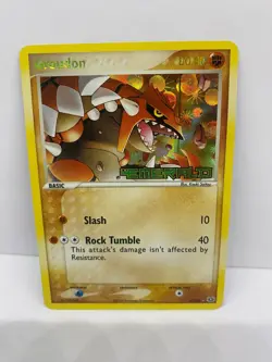 Pokemon TCG Groudon EX Emerald 5/106 Reverse Holo Holo Rare - Image 1