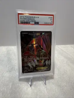 Pokemon Groudon EX Dark Explorers Full Art #106 PSA 5 - Image 2