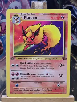 Flareon 19/64 Jungle Regular 1st Edition, Pokemon TCG🔥NM🔥 - Image 1