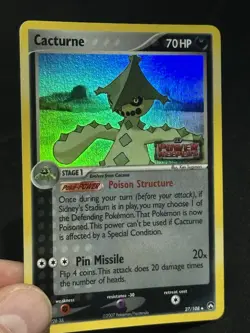 Cacturne - 27/108 - Stamped Holo - Ex Power Keepers - LP - Pokemon Card - Image 2