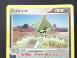 2007 Pokemon Prerelease Ex Power Keepers Cacturne Card 27/108 - Image 4