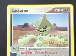 2007 Pokemon Prerelease Ex Power Keepers Cacturne Card 27/108 - Image 5