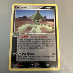 Cacturne 27/108 EX Power Keepers Pokemon Card LP - Image 1