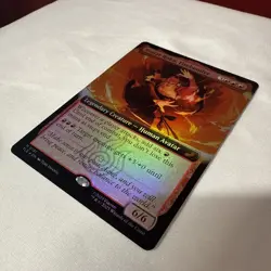 X1 foil extended art Avatar Roku, Firebender from TLE - Image 1
