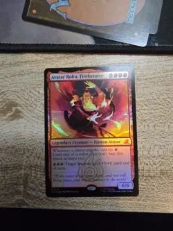 Avatar Roku, Firebender Magic the Gathering MTG Avatar: TLE Foil - Image 1