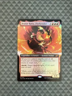 MTG Avatar Roku, Firebender #0191 Foil Ex. Avatar: The Last Airbender: EL (TLE) - Image 1