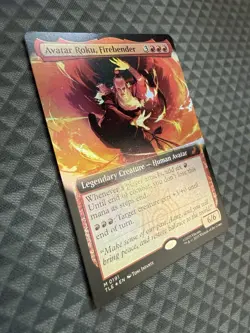 MTG Avatar Roku, Firebender #0191 Foil Ex. Avatar: The Last Airbender: EL (TLE) - Image 2