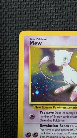 Pokemon TCG Mew 2000 WOTC Black Star Promo 9 Holo League Pokemon Card SWIRL - Image 2