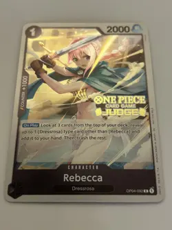Rebecca (Judge Pack Vol. 6) OP04-092 One Piece Promotion Cards Foil - Image 2