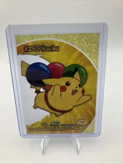 Topps Pokemon 2000 Pikachu #25 Clear Card PC1 TV Animation Edition - Image 2