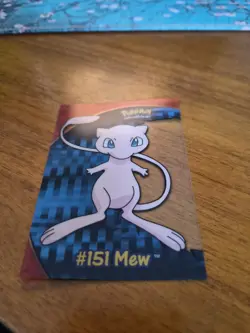 2000 Topps MEW Pokemon TV Animation Clear Card - Image 1