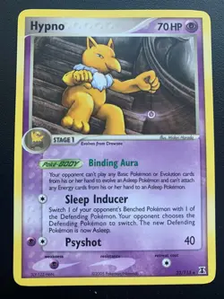 Hypno EX Delta Species 23/113 Regular Rare Pokemon Trading Card - Image 1