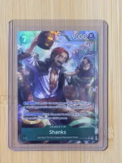ONE PIECE TCG CARD Shanks (Alternate Art) - The Azure Sea's Seven OP14 OP14-027 - Image 1