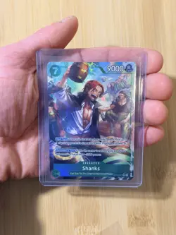 ONE PIECE TCG CARD Shanks (Alternate Art) - The Azure Sea's Seven OP14 OP14-027 - Image 2