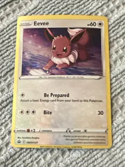 Eevee Swirl SWSH127 SWSH: Sword & Shield Promo Cards Holo Swirl - Image 1