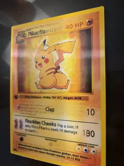 Pokemon Thicc Pikachu & Thicc Charizard Custom Card - Image 1