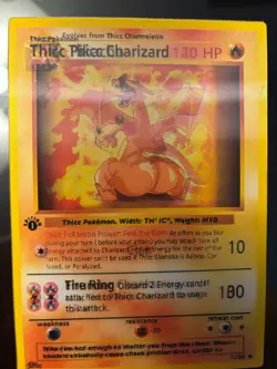 Pokemon Thicc Pikachu & Thicc Charizard Custom Card - Image 2