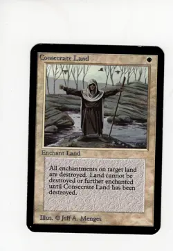 Consecrate Land Alpha LP MTG Magic the Gathering #2 - Image 1
