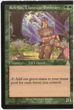 Rofellos, Llanowar Emissary Urza's Destiny Regular - Image 1