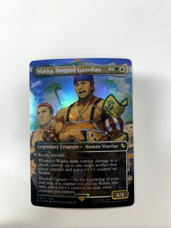 Wakka, Devoted Guardian (Borderless) (Chocobo Track Foil) Commander: Final... - Image 1