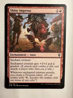 MTG Shiny Impetus 194/361 Commander Legends Battle for Baldur's Gate Magic NM - Image 1
