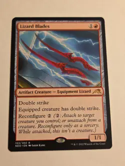Lizard Blades X1 NEO MTG Kamigawa Neon Dynasty - Image 1