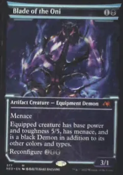 Blade of the Oni (Showcase) - Kamigawa: Neon Dynasty: #377, MTG Lp C286 - Image 1