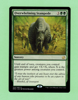MTG - OVERWHELMING STAMPEDE 153/249 R MM2 2015 - Image 1