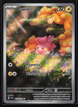Pawmi 226/091 SV: Paldean Fates Illustration Rare Pokemon Card - Image 1