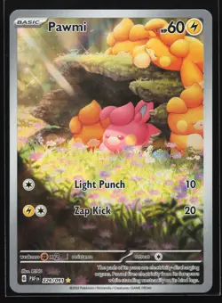 Pawmi 226/091 SV: Paldean Fates Illustration Rare Pokemon Card - Image 1