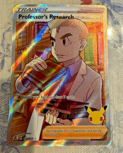 Pokemon TCG Professor's Research (Full Art) 024/025 Celebrations Holo - Image 1