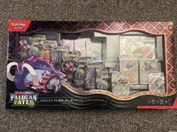 Pokemon TCG Paldean Fates Great Tusk Iron Threads Ex Premium Collection - Image 1