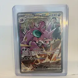 Pokemon Destined Rivals Team Rocket's Nidoking ex 233/182 Special Illustration - Image 2