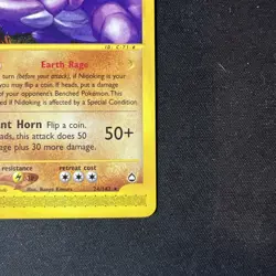 Nidoking 24/147 Aquapolis Ground Type Non-Holo e-Series e-Reader Rare Pokemon C - Image 4
