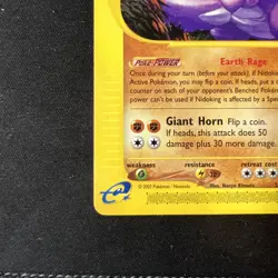 Nidoking 24/147 Aquapolis Ground Type Non-Holo e-Series e-Reader Rare Pokemon C - Image 5