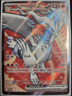 Reshiram ex 158/086 - Full Art Ultra Rare - Pokemon TCG White Flare - NM (P-33) - Image 1