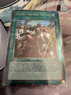 Yugioh! Gem Triple Tactics Thrust RA03-EN072 Quarter Century Secret Rare 1st Ed - Image 1