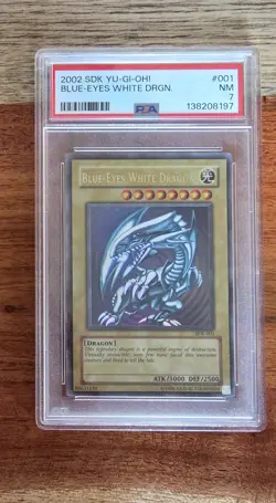Blue-Eyes White Dragon SDK-001 Starter Deck: Kaiba-Unlimited Edition PSA 7 - Image 1