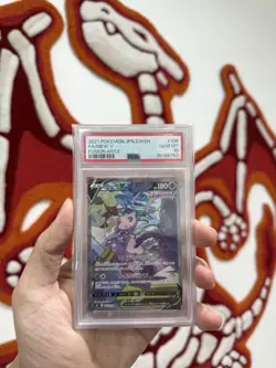 2021 POKEMON JPN SWORD & SHIELD FUSION ARTS #106 FULL ART/MEW V PSA 10 - Image 1