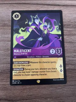 Disney Lorcana - Maleficent Mistress of All Evil 51/204 Legendary - Image 1