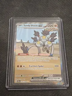 Pokemon TCG Sandy Shocks ex 250/182 Sv04: Paradox Rift Holo - Image 1