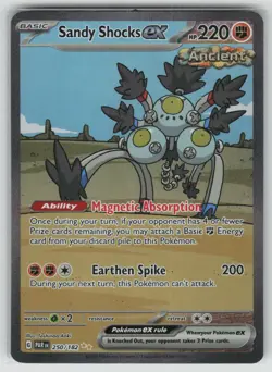 Pokemon Sandy Shocks ex Special Illustration Rare SV04: Paradox Rift 250/182 NM - Image 1