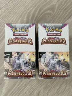Pokemon TCG Paldea Evolved Half Booster Box Brand New Sealed x2 (36 packs) - Image 1