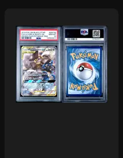 Lucario & Melmetal GX PSA 10 SM192 English Pokemon Card 2019 Tin Promo Alt Art - Image 1