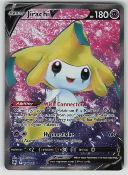 Pokemon Jirachi V (Full Art) Ultra Rare Holo SWSH10: Astral Radiance 170/189 NM - Image 1