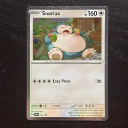 Snorlax SVP 122 Pokemon Scarlet & Violet Black Star Promo Cosmos Holo NM - Image 1