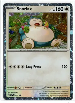 Pokemon Scarlet Violet Black Star Promo Cosmo Holo SVP122 Snorlax - Image 1