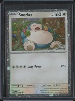 2024 Pokemon Scarlet & Violet SNORLAX #122 Black Star Promo Holo JFB1 - Image 1