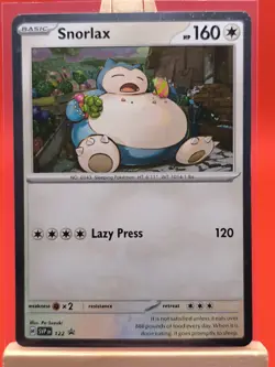 Snorlax SVP122 Scarlet & Violet Holo Rare Promo Pokemon Card * New * - Image 1